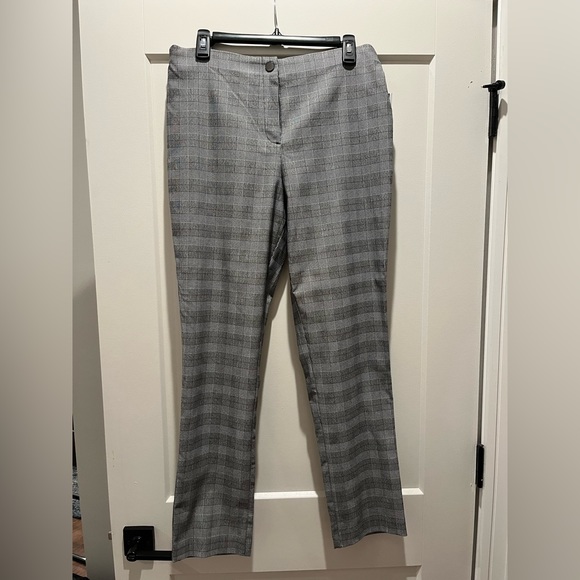 Violets & Roses houndstooth plaid slim straight trouser, size 14 - Picture 1 of 5